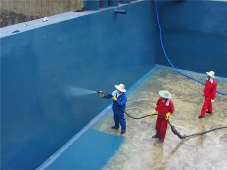 游泳池、污水池聚脲噴塗